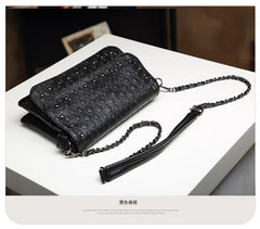 Stacy Bag Punk Rivet Shoulder Bag Lady Skull Print Bag