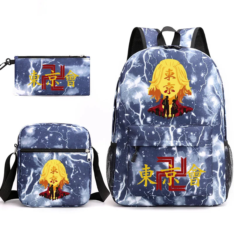 Tokyo Revengers Printed Backpack Teen Men's Laptop Bag