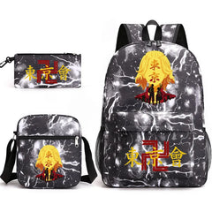 Tokyo Revengers Printed Backpack Teen Men's Laptop Bag