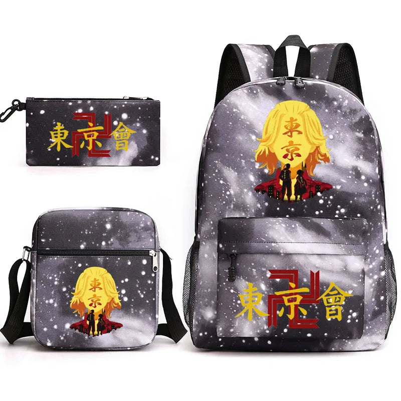 Tokyo Revengers Printed Backpack Teen Men's Laptop Bag