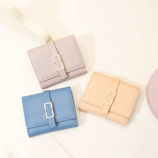 Small Fresh PU Wallet with Large Capacity Zero Wallet