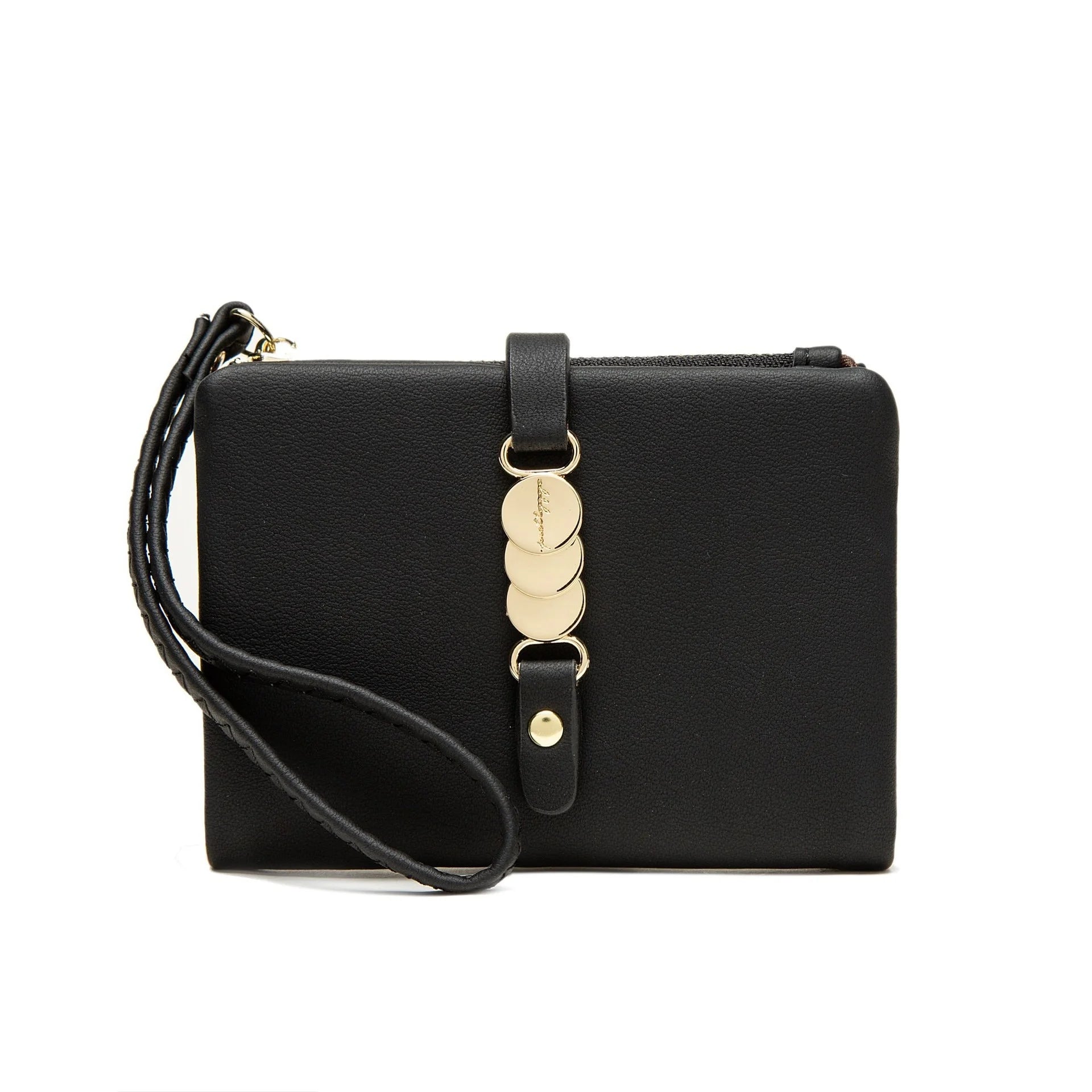 Two-Fold Zipper Short Casual Wallet