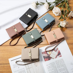 Two-Fold Zipper Short Casual Wallet