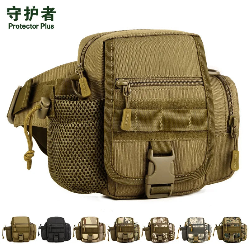 Vertical Messenger Bag Travel Kit Water Bottle Waist Pack A3169