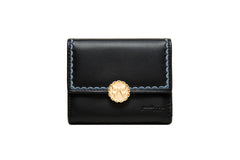 Women's Short Fresh Bow Buckle Zipper Three-Fold Wallet