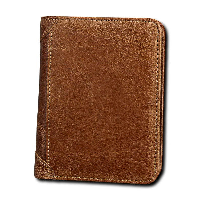 Retro Men's RFID Leather Wallet with Matching Box