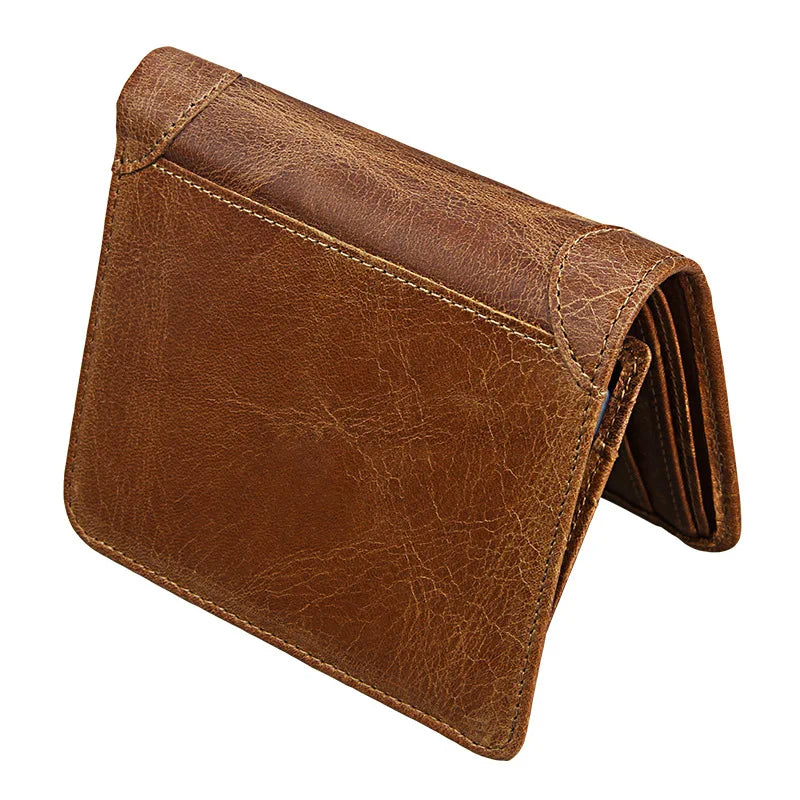 Retro Men's RFID Leather Wallet with Matching Box