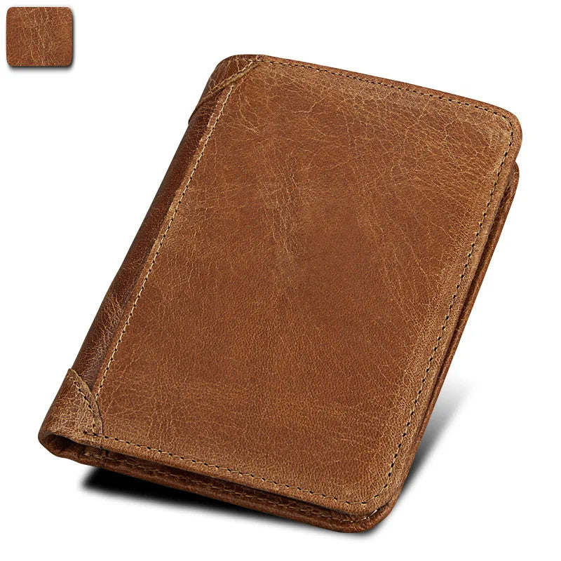 Retro Men's RFID Leather Wallet with Matching Box