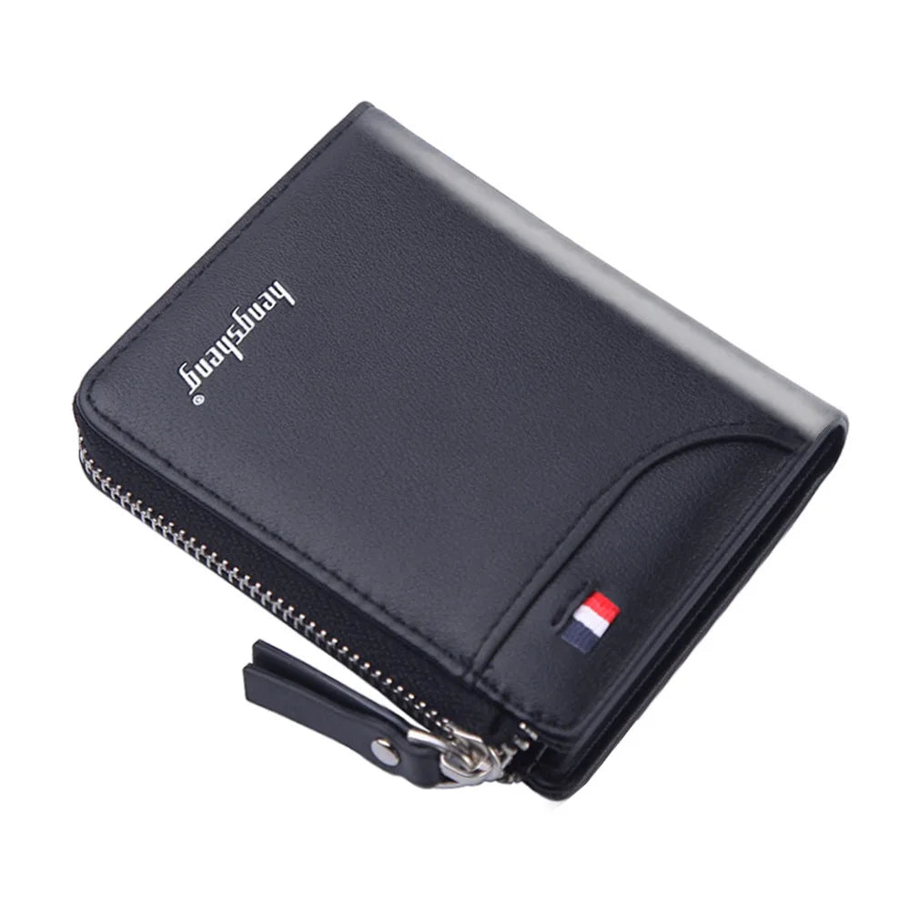 Men's Short Zipper Wallet for Coins