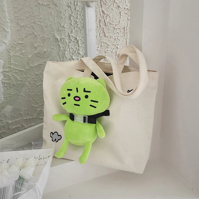 Japan Style Women Cartoon cat Plush Tote bag Shoulder Bag Handbag Bag