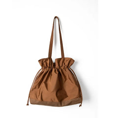 Women Shoulder Bag Soft Nylon Bucket Handbag Ladylike Bag