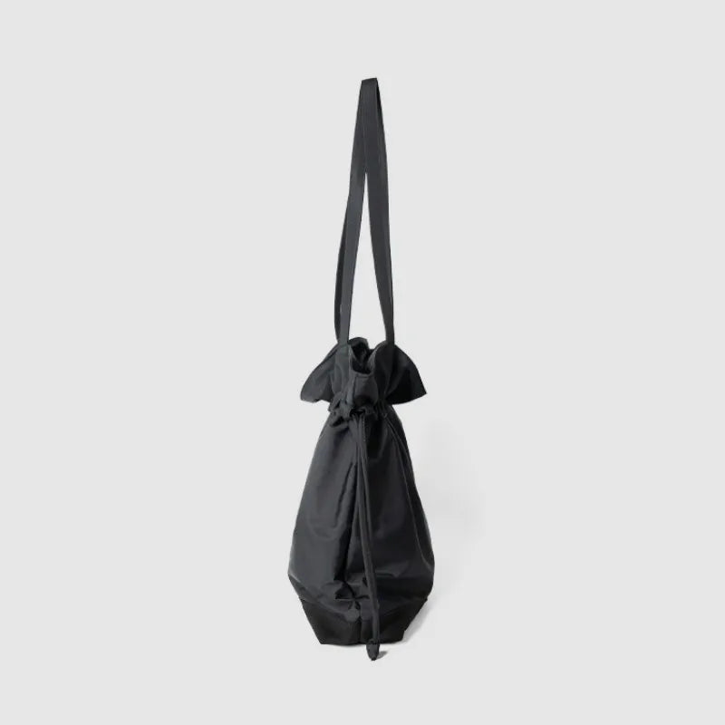 Women Shoulder Bag Soft Nylon Bucket Handbag Ladylike Bag