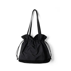 Women Shoulder Bag Soft Nylon Bucket Handbag Ladylike Bag