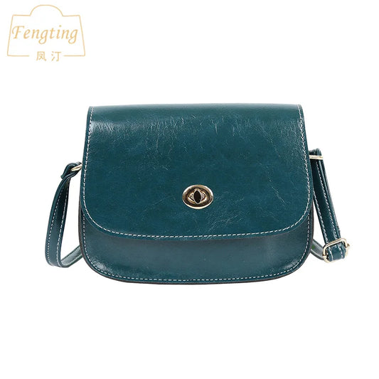 Retro Vintage Small PU Leather Handbags Crossbody Women's Bag FTB057