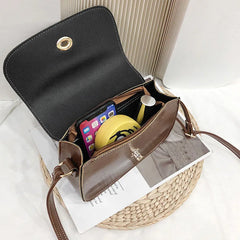 Retro Vintage Small PU Leather Handbags Crossbody Women's Bag FTB057