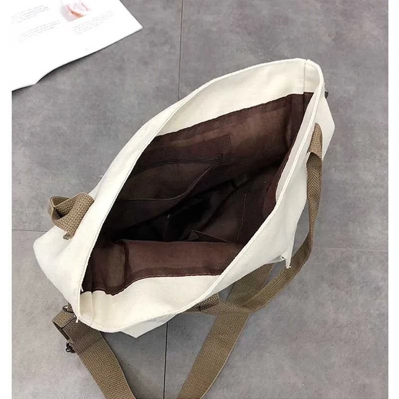 Canvas Crossbody Bag for Women, Retro Shoulder Handbag