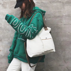 Canvas Crossbody Bag for Women, Retro Shoulder Handbag