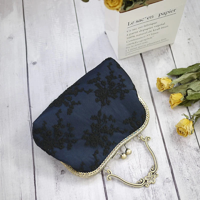 Vintage Lace Embroidery Shoulder Bag DIY Pack