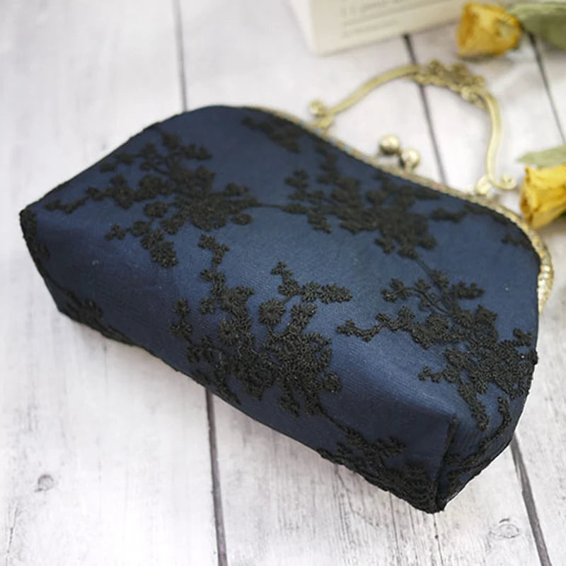 Vintage Lace Embroidery Shoulder Bag DIY Pack