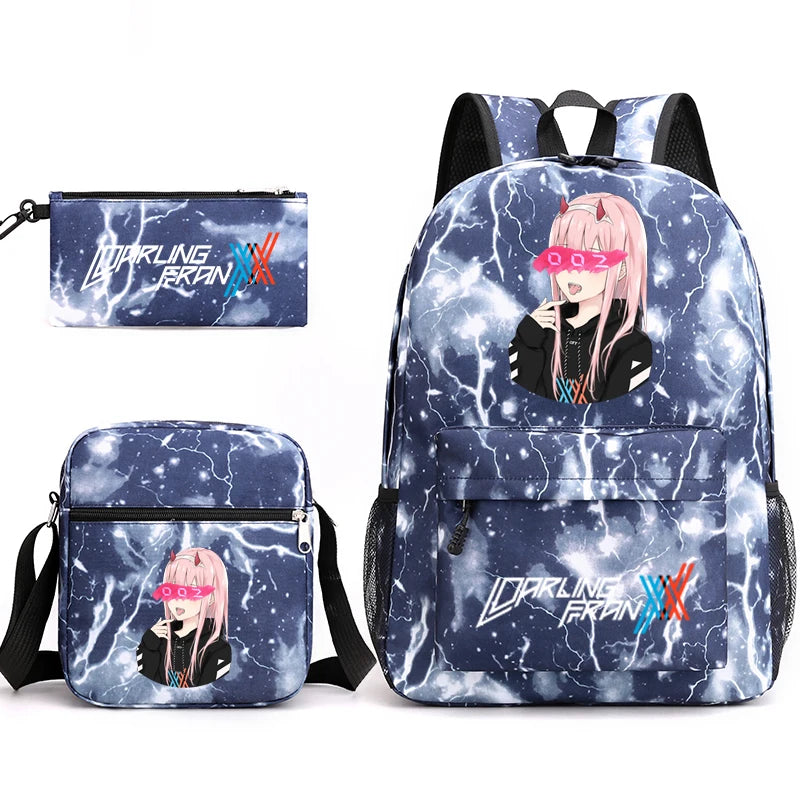 Zero Two Backpack Set for Kids, Back to School