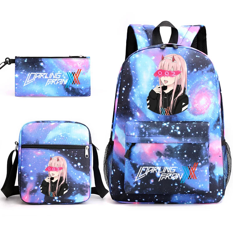 Zero Two Backpack Set for Kids, Back to School