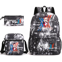 Zero Two Backpack 3-Piece Set for Kids