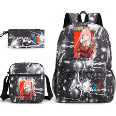 Zero Two Backpack 3-Piece Set for Kids - Back to School Bag