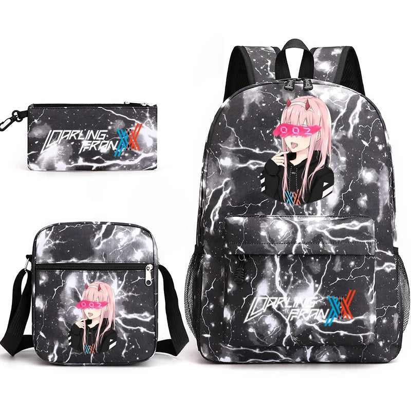 Zero Two Backpack Set for Kids, Back to School