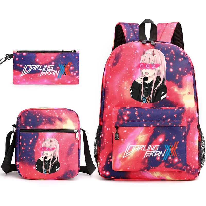Zero Two Backpack Set for Kids, Back to School