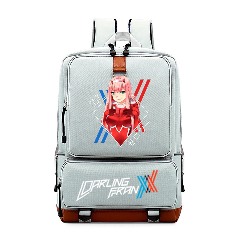Zero-Two Student School Bag Canvas Youth Travel Backpack – CRAZE